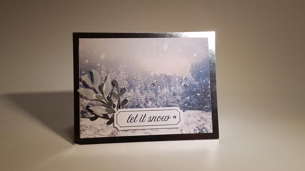 Easy Foil Edged Cards - Using Feels Like Frost Designer Paper