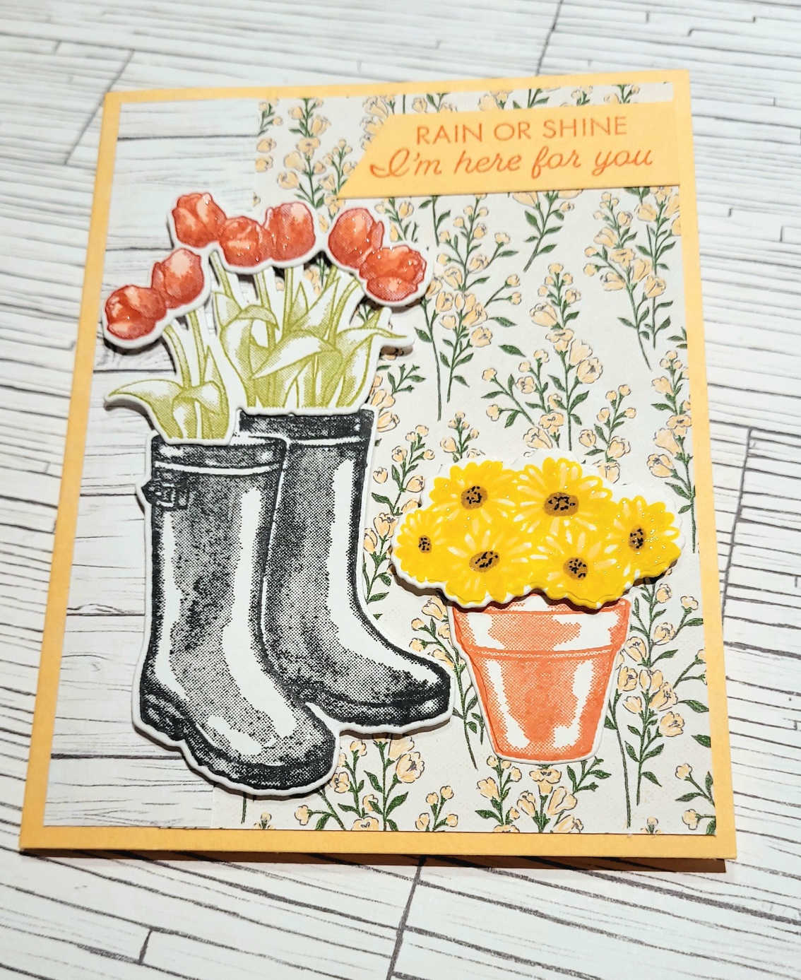 TGCDT - June Blog Hop - Raindrops on Roses And Flowering Rain Boots