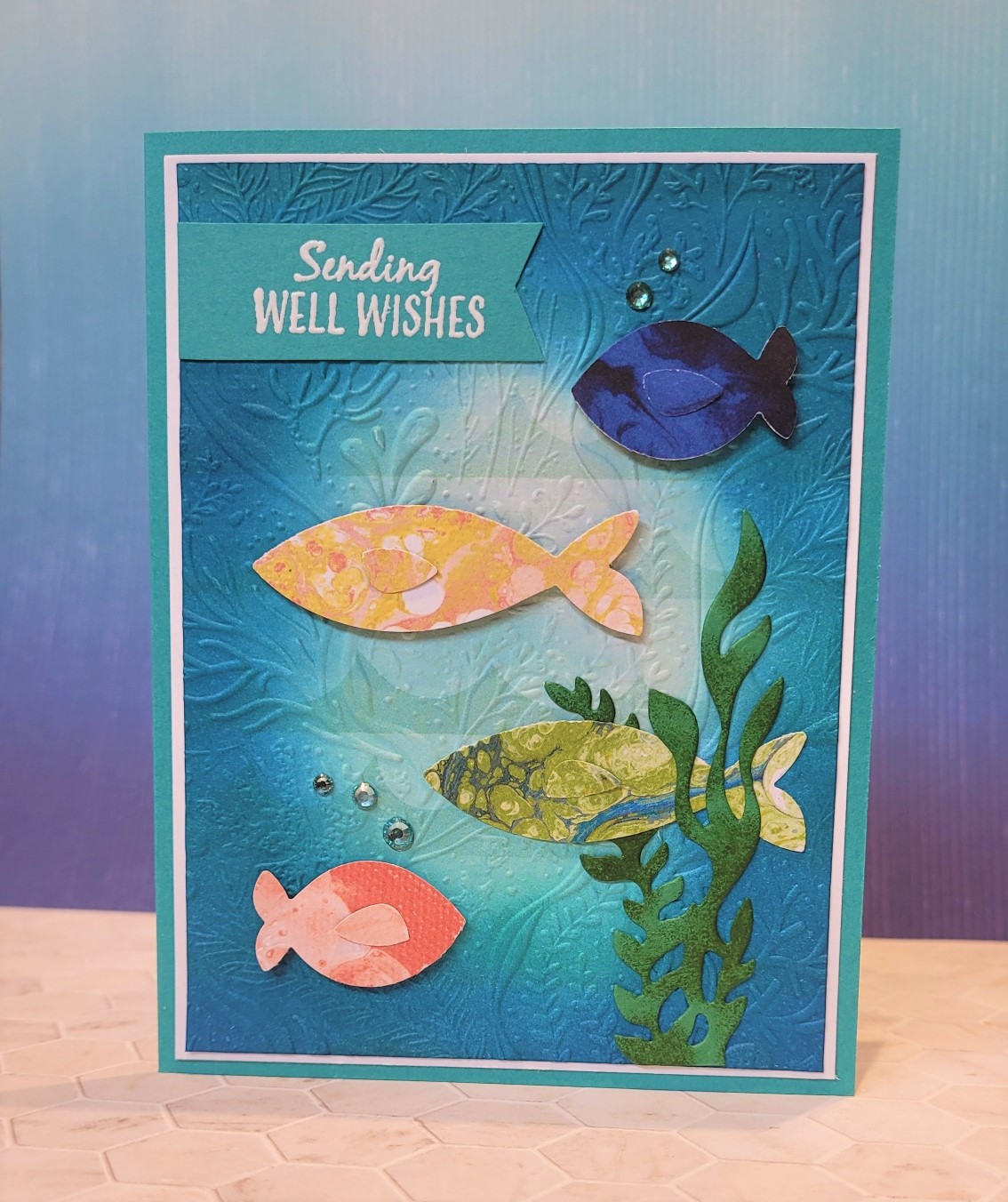 TGCDT - August Blog Hop - Swim Little Fishies - Swim!  Delightful underwater themed cards with "A Fish And A Wish"